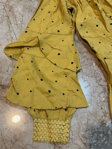 Yellow Polka Dot Jumpsuit