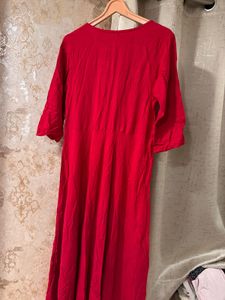 Rose Pink Embroidered Full Gown- Bust- 38/40