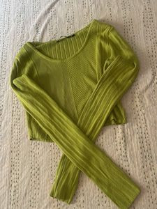 Green Full Sleeve Top