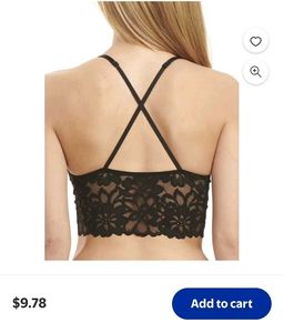 Lace Bralette - Black
