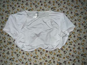 White Cropped Workout Top