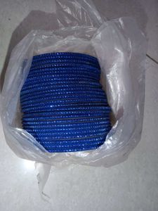 Sparkling Royal Blue Bangles Set