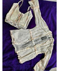 FANCY TOP WITH SHRUG 🩷
