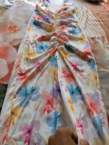 Floral Maxi Dress with Slit