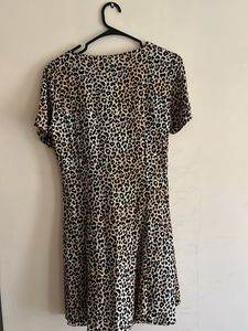 H&amp;M Animal Print A-Line Mini dress