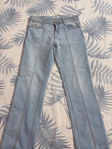 Light Wash Flared Jeans