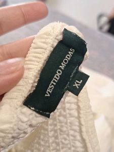 Cute Of shoulder Off White Midi Dr