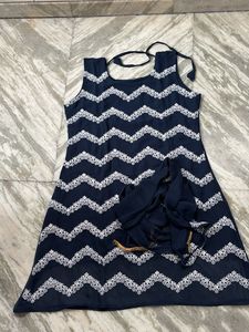 Stylish Navy Blue Kurta Set