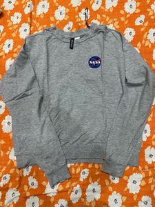 NASA Graphic Crewneck Sweatshirt