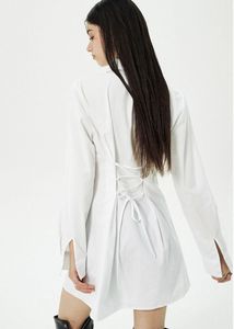 Chic White Button-Down Shirt Dress