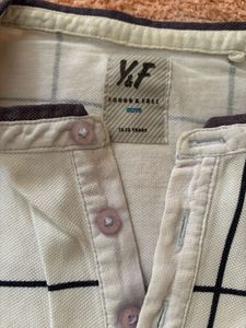 Checked White Shirt
