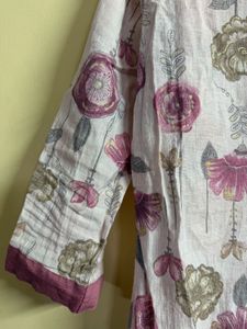 Floral Print Kurta Set with Dupatta