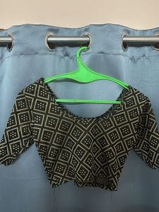 Stylish Black & Gold Sequin Blouse