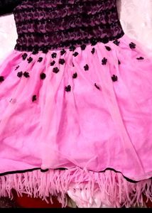 Pink &amp; Black Party Dress