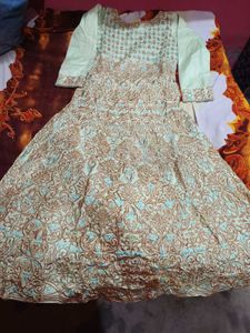 wedding  heavy work ball gown embroidery stone