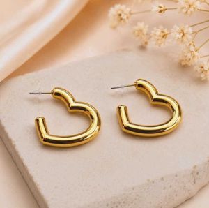 Chic Golden Heart Hoop Earrings💛