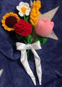 Handmade Crochet Flower Bouquet