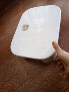 White Foot Spa Bath Pedicure Stool