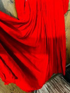 pure chiffon red gown