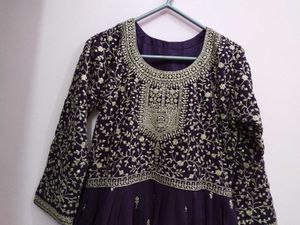 Party Wear Gown with Dupatta  (XS)