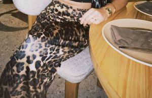 Leopard Print Maxi Skirt