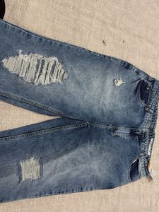 Zudio Blue Distressed Jeans