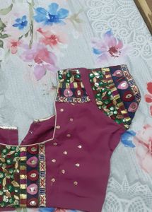 Beautiful Wine Sequence Saree