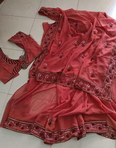 HandWork Saree With Blouse
