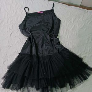 ballerina inspired black dress