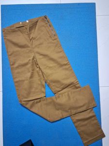 Classic Brown Zipper Pants