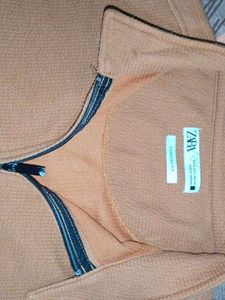 Zara Textured Slim Fit Pullover
