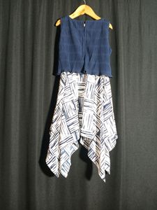 Peppermint  Blue &amp; White Print Dress...