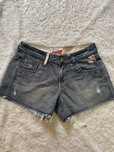 Y2K Women's Distressed Denim Shorts