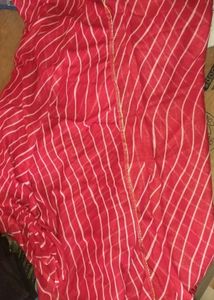 Red Leheriya Dupatta with Gota Patti