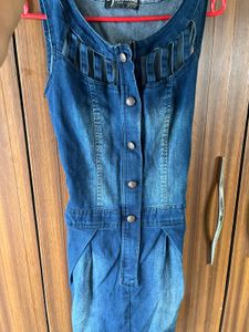 Stylish Denim Button-Up Dress