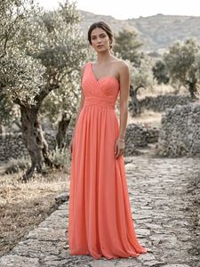 Elegant Coral Gown