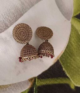 Ethnic Maroon Jhumka
