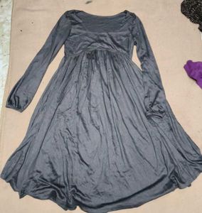 Stylish Grey Maxi Dress