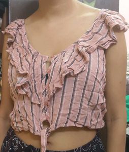 Pink Stripe Top