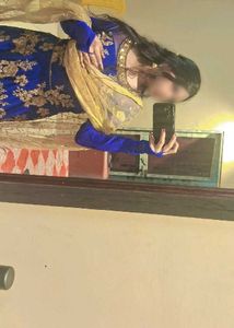 Stunning Royal Blue Embellished Gown