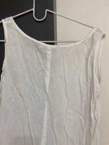 Chic White Sleeveless Dress