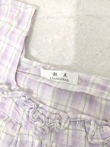 Cute Checkered Top &amp; Pants Set