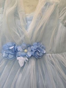 Baby Blue Tulle Party Dress