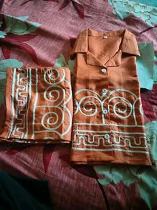 copper/orange embroidery color cord set
