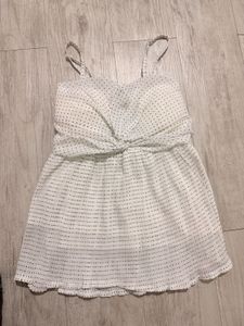 Chic Polka Dot Twist Front Cami Top