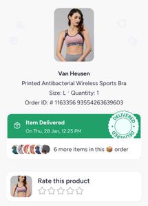 Comfortable Pink &amp; Navy Sports Bra
