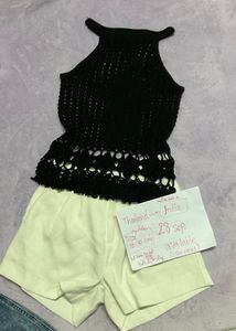 Chic Crochet Halter Top32-34 set