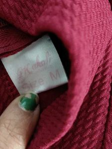 Maroon Sleeveless Jumpsuit