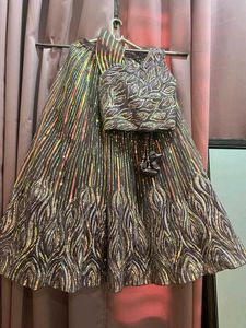 6999 Sparkling Sequined Lehenga Skirt