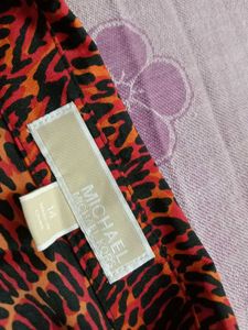 MICHAEL KORS Women’s Animal Print Button-Up Shirt